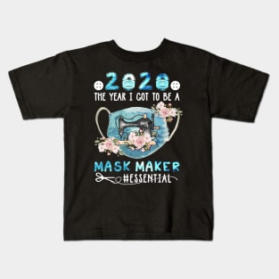 2020 The year I Got To Be A Mask Maker Quilt Essential Kids T-Shirt